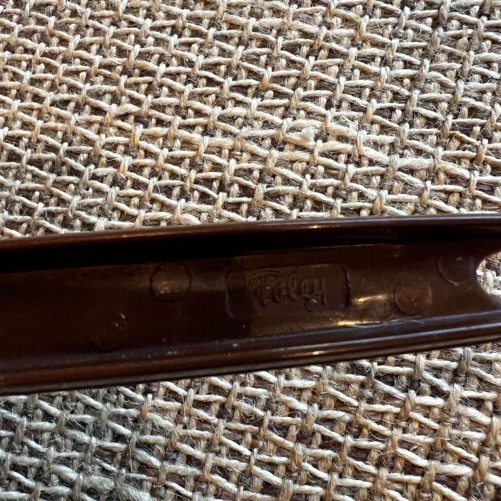 Vintage Foley‎ Brown Slotted Spoon Spatula Kitchen Utensil Retro Cooking
